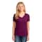 Port & Company® Brights Core Cotton V-Neck Ladies T-Shirt
